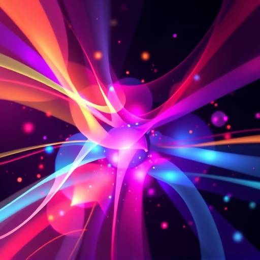 A dynamic motion graphics sequence for a technology conference opener, with abstract shapes and vibrant colors.